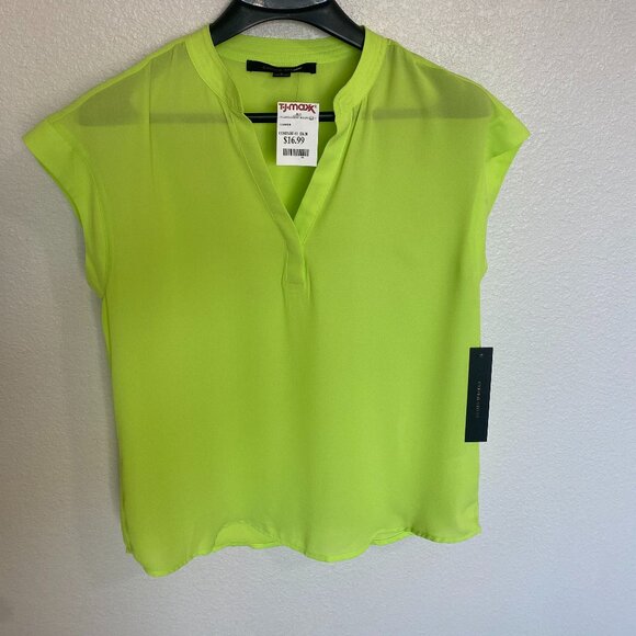Women's neon green blouse- s - Picture 1 of 3